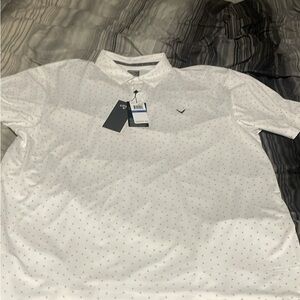Callaway White Patterned Button Down Shirt